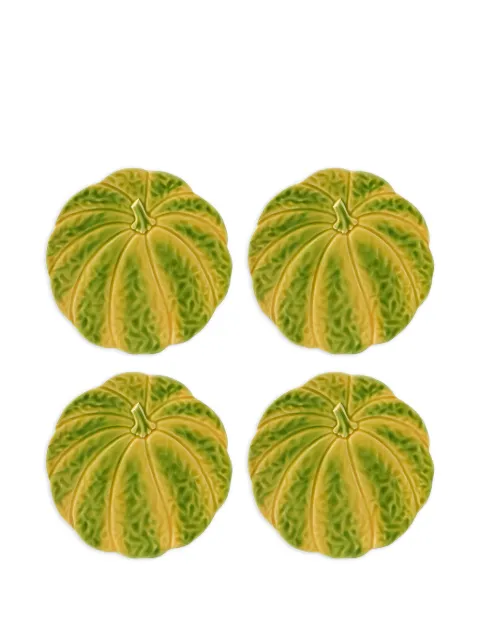Bordallo Pinheiro pumpkin dinner plate (four-person setting) Green 65022942SET4