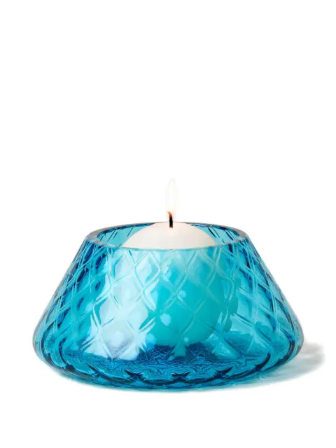 Venini Lele aquamarine textured candle holder Blue FO310073000B09
