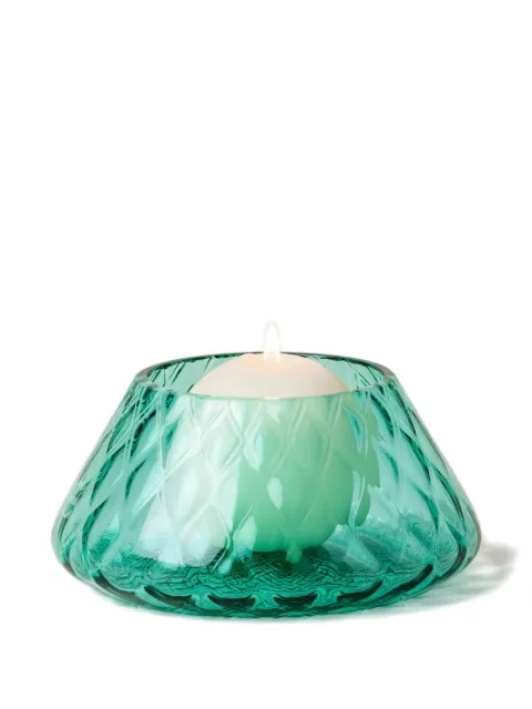 Venini Lele textured candle holder Green FO310073000B0A3P