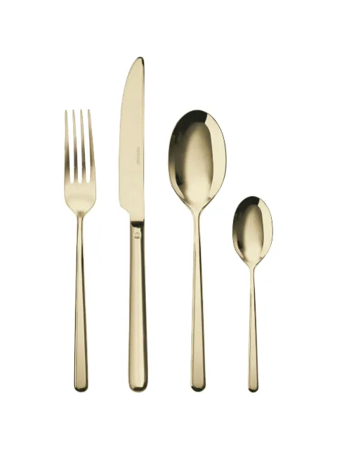 Sambonet linear cutlery (6-person setting) Gold 52713P81
