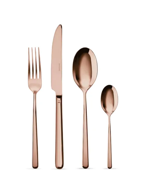 Sambonet linear cutlery (6-person setting) Pink 52713C81
