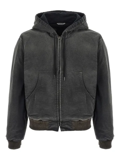 Auralee drawstring hoodie Grey A25AB02CD