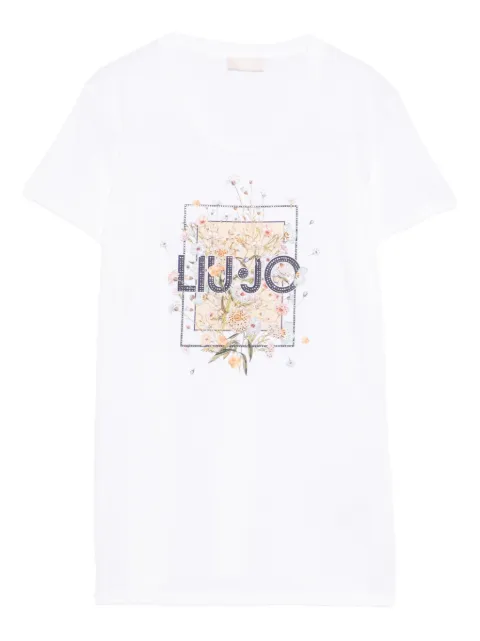 LIU JO floral-print T-shirt White WA6493JS923