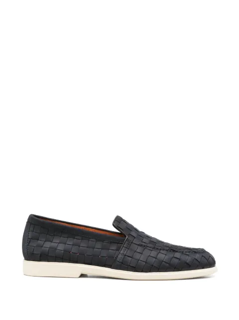 Santoni leather loafers Blue MGAR19301TICSESW