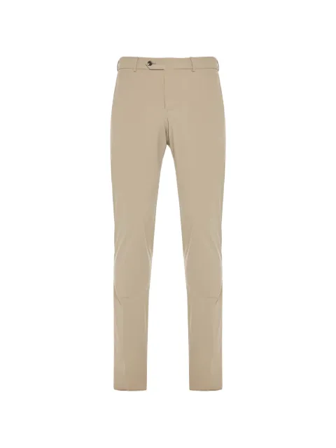 PT Torino elasticated-waistband button-fastening trousers Neutrals VSJGZ20CL1CV16