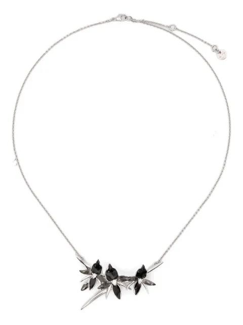 Shaun Leane orchid-flower diamond necklace Silver OR001SSBKNOS