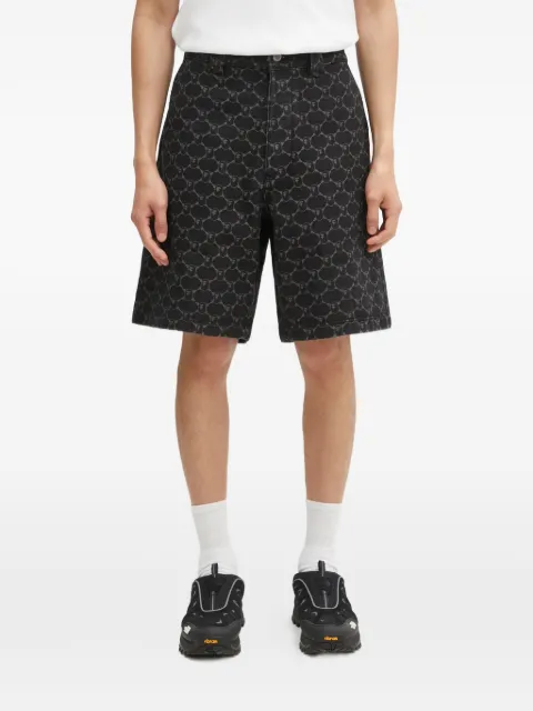 A BATHING APE® College Monogram denim shorts Black 1L30151302