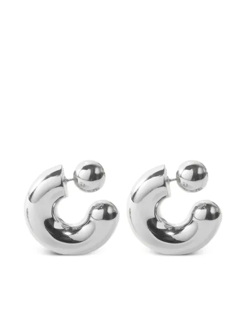 Jenny Bird large Tome hoop earrings Silver JB3297HPS