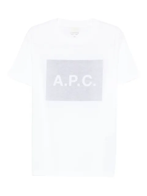 A.P.C. rectangular-shape-logo T-shirt White COHBOH26558