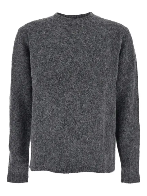 COOR ribbed-trims crew-neck sweater Grey CXE4KT11CMEG