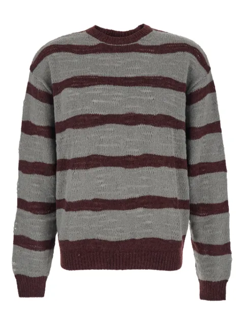 COOR striped crew-neck sweater Grey CXE4KT10KGRY