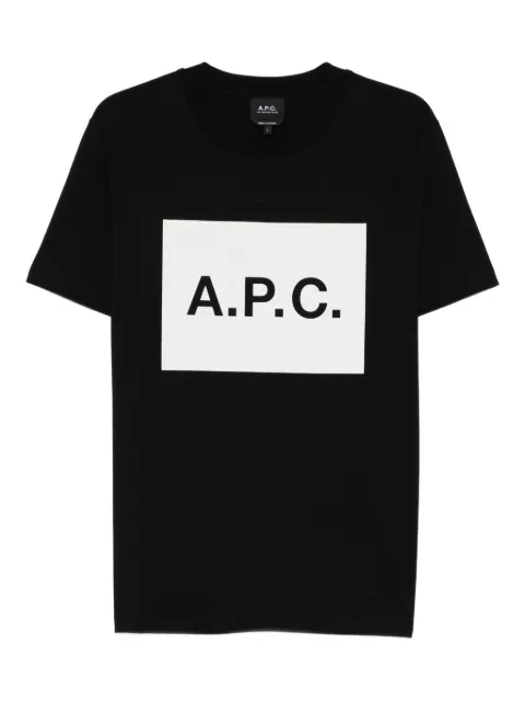 A.P.C. logo-detail T-shirt Black COHBOH26530