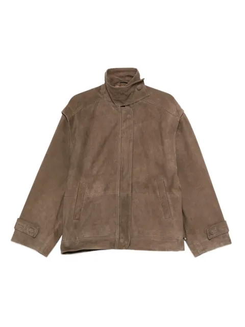 ROTATE BIRGER CHRISTENSEN oversized leather jacket brown Brown 1160521683