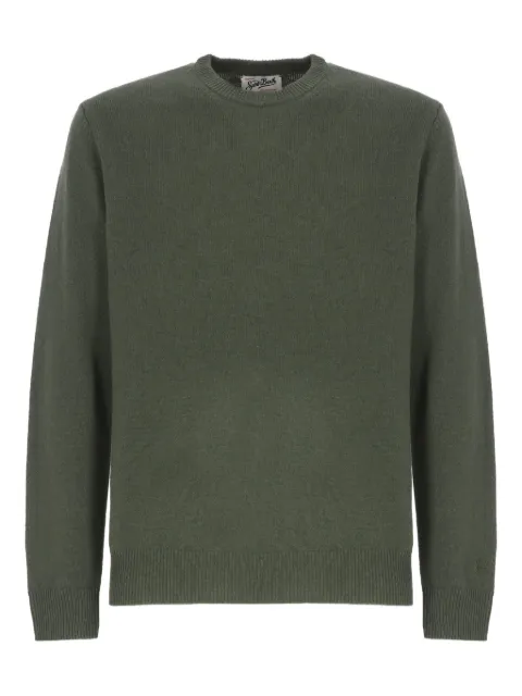 MC2 Saint Barth round-neck long-sleeve sweater Green REGE011