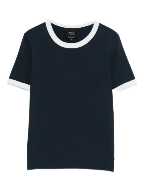 A.P.C. contrasting-trims T-shirt Blue COHBQF26550