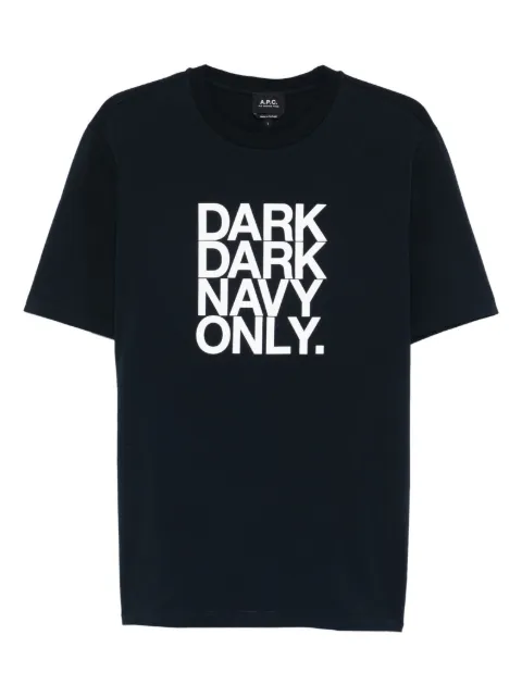 A.P.C. printed T-shirt Blue COGYKM26461