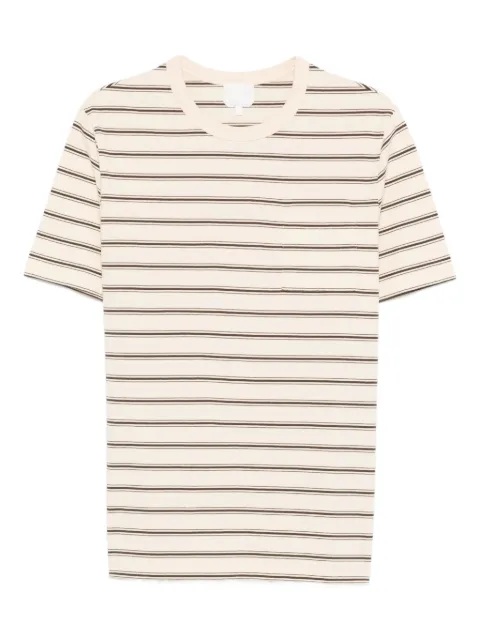 A.P.C. striped chest-pocket T-shirt Neutrals COHLVH26534