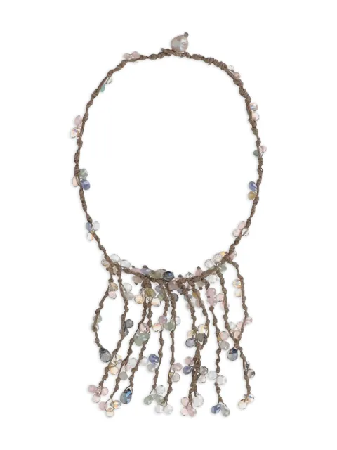 Mela crystal-embellishment necklace Brown VQUEENMULTICOLOR