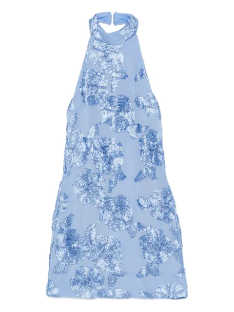 ROTATE BIRGER CHRISTENSEN beaded halterneck dress blue Blue 1160111321