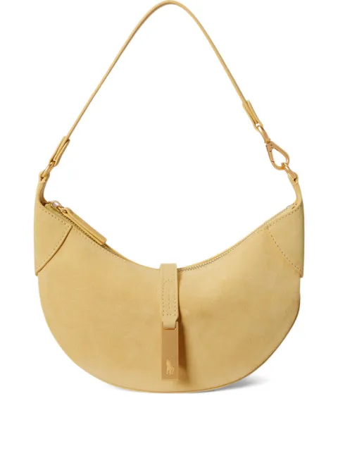 Polo Ralph Lauren mini Polo ID suede shoulder bag Yellow 428922880016