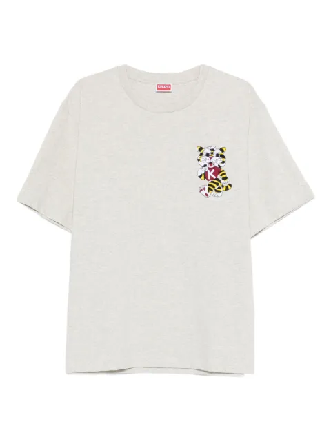 Kenzo embroidered T-shirt Grey FG55TS4044SY