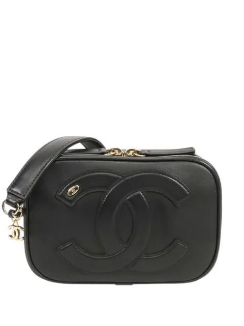 CHANEL Pre-Owned 2019 Lambskin CC Mania Camera Bag crossbody bag Black SY5U58IDOUMR28GV