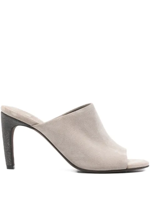 Brunello Cucinelli open toe embellished sandals Neutrals MZSFC3218C5859