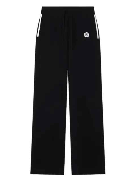 Kenzo flower-embroidered track pants Black FF62PA6003LF