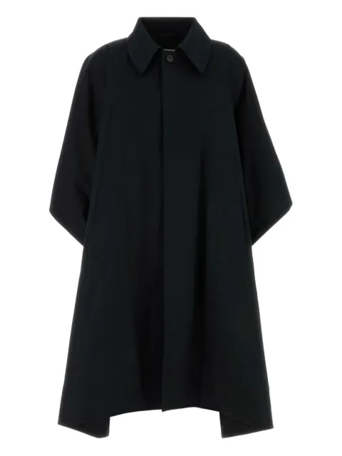 MM6 Maison Margiela Water-repellent cotton gabardine coat Black S52AH0083M35734