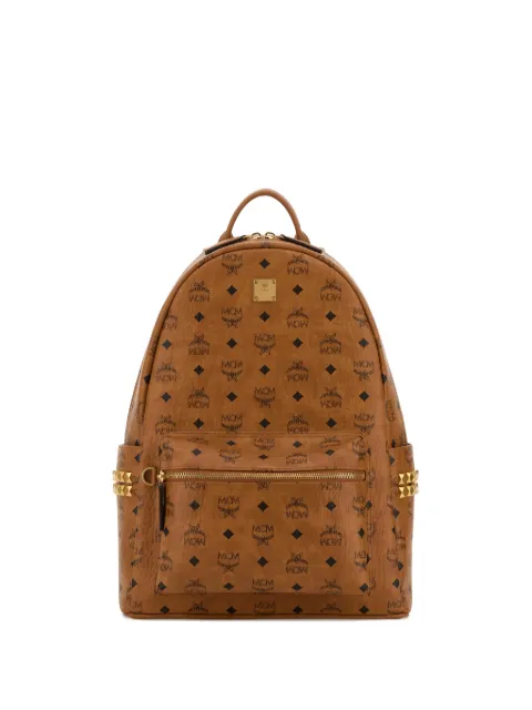 MCM medium Stark Visetos backpack Brown MMKGSVE01