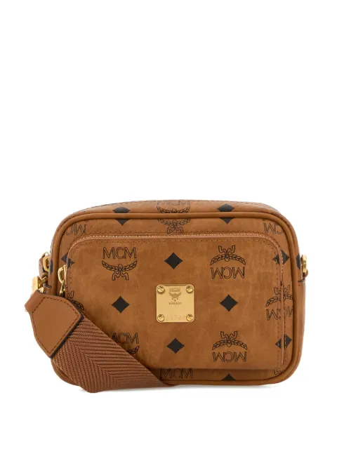 MCM Aren printed mini bag Brown MMRGSTA02
