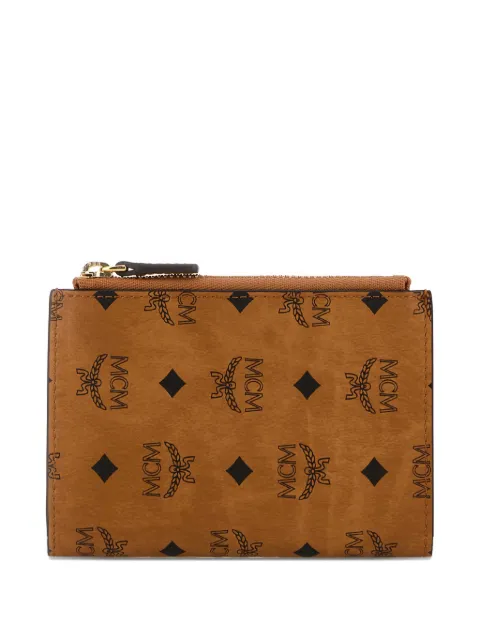 MCM logo-print wallet Brown MXSFATA02