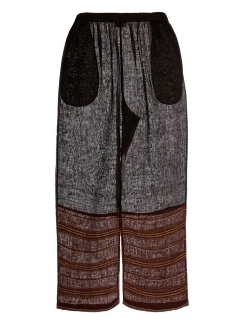 Tory Burch linen beach trousers Brown 175276