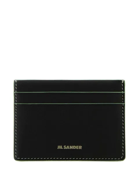 Jil Sander logo-detail leather card holder Black J25VL0009P8895