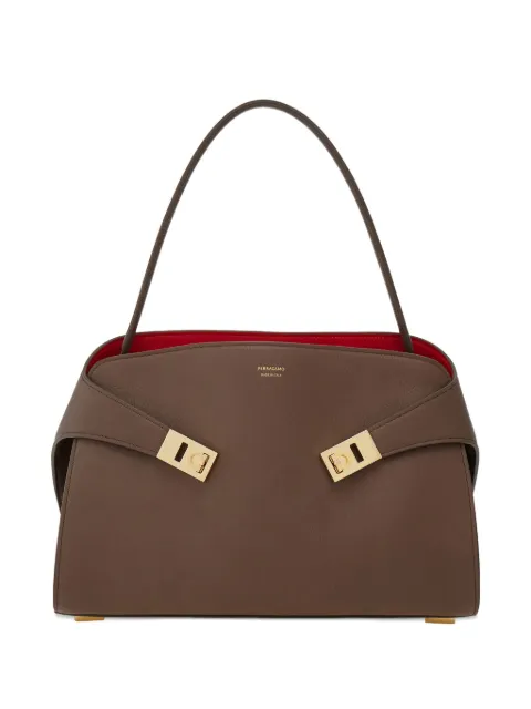 Ferragamo leather shoulder bag Brown 219816003