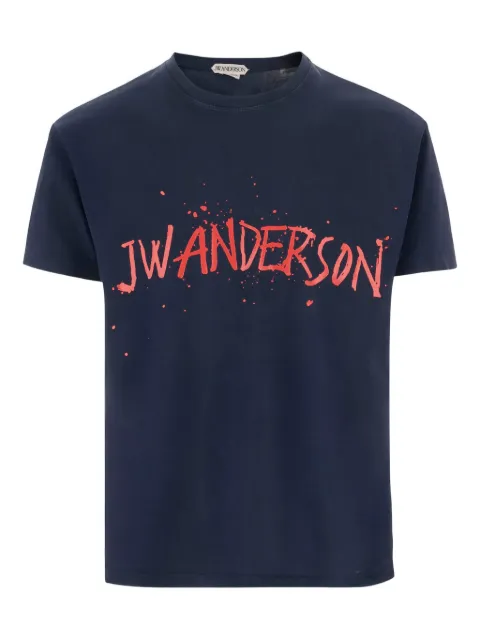 JW Anderson logo-print T-shirt Blue JT0307PG1936