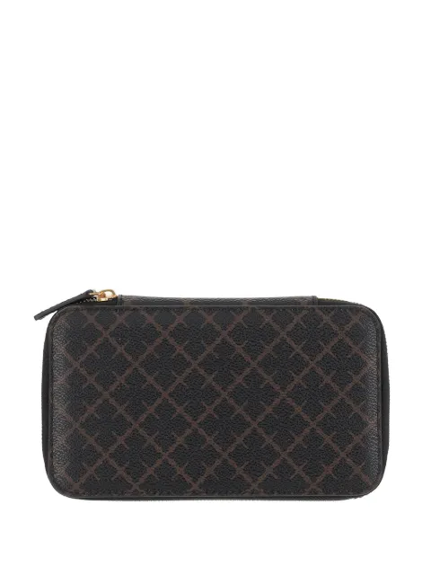 By Malene Birger flower print zip shoulder mini bag Black 103353147