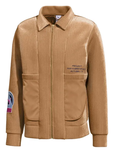 PUMA crossover splicing lapel jacket Neutrals 57688574