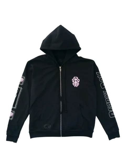 Chrome Hearts Deadly Doll zip-up hoodie Black CHRM0504