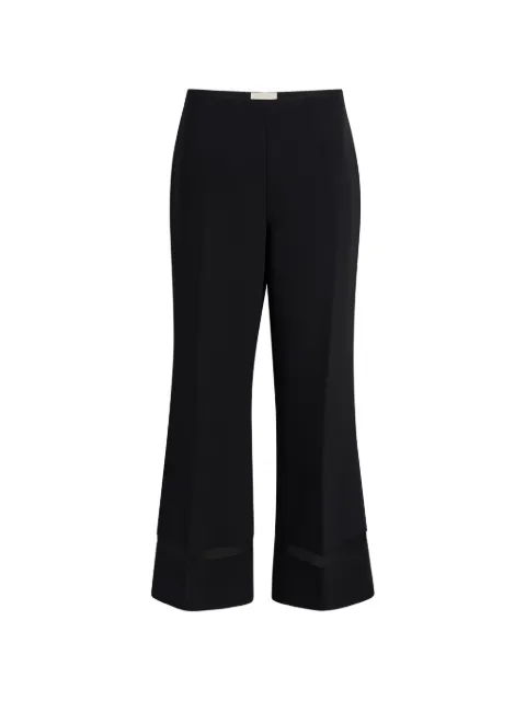 KHAITE Wallace flared trousers Black 31864114200