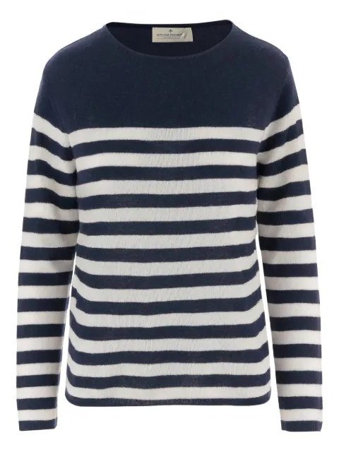 Bruno Manetti crew-neck striped sweater Blue R2C103110