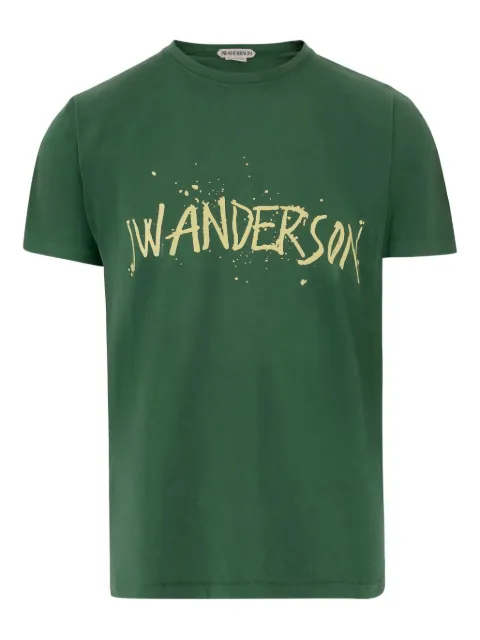 JW Anderson logo-print T-shirt Green JT0307PG1936