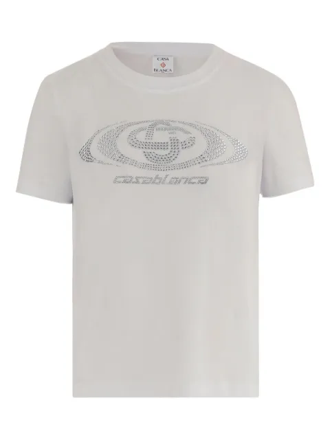Casablanca cotton logo detail T-shirt White WSP26JTS02004