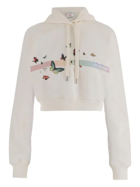 Casablanca butterfly logo hoodie Neutrals WSP26JTP36301