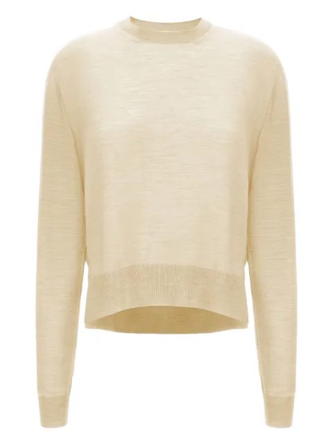Jil Sander crew-neck sweater Yellow J01GP0003J14501745
