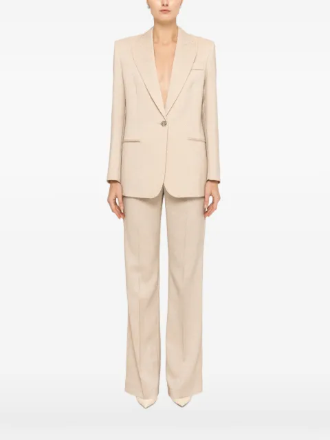 NISSA rhinestone embellished blazer Neutrals S1344