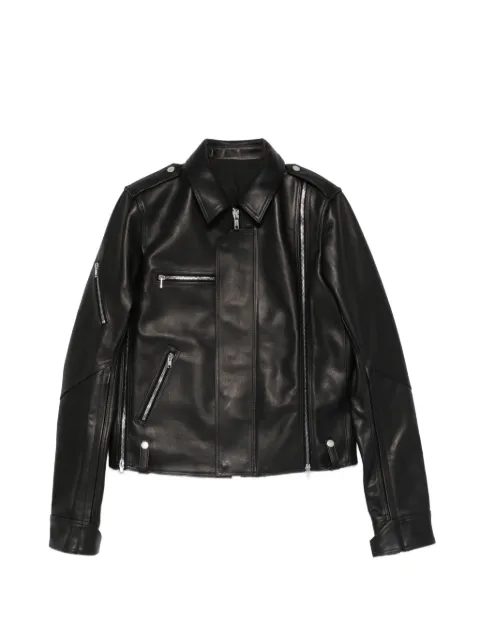 Rick Owens Vega leather jacket Black RL01F2718LHOSJP