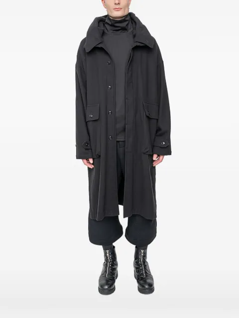 The Viridi-Anne button-up parka Black MENSCOAT