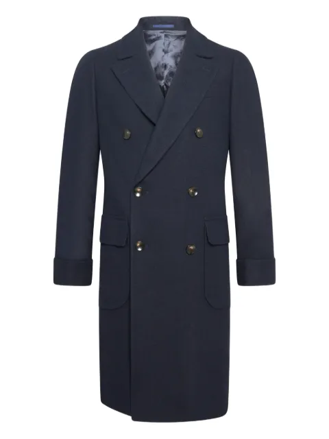 FRANZESE COLLECTION double-breasted coat Blue 3IL75LUTXMUNUI78