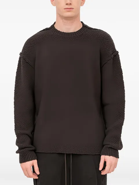 The Viridi-Anne crew-neck sweater Black SLUBYARNPULLOVER